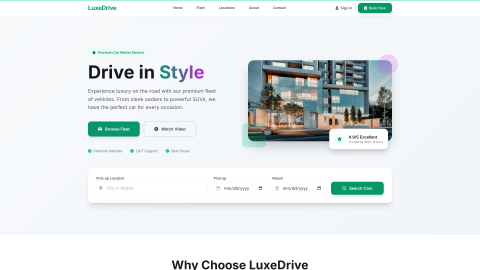 LuxeDrive Landing thumbnail